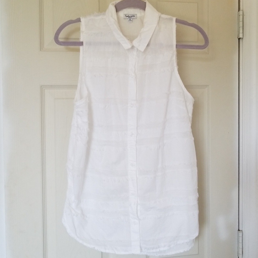 Sleeveless Splendid button down